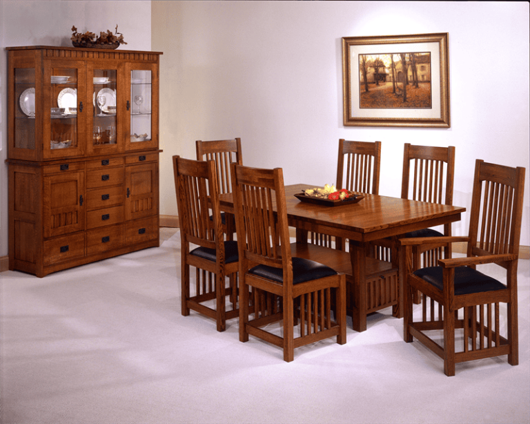 mission style dining set